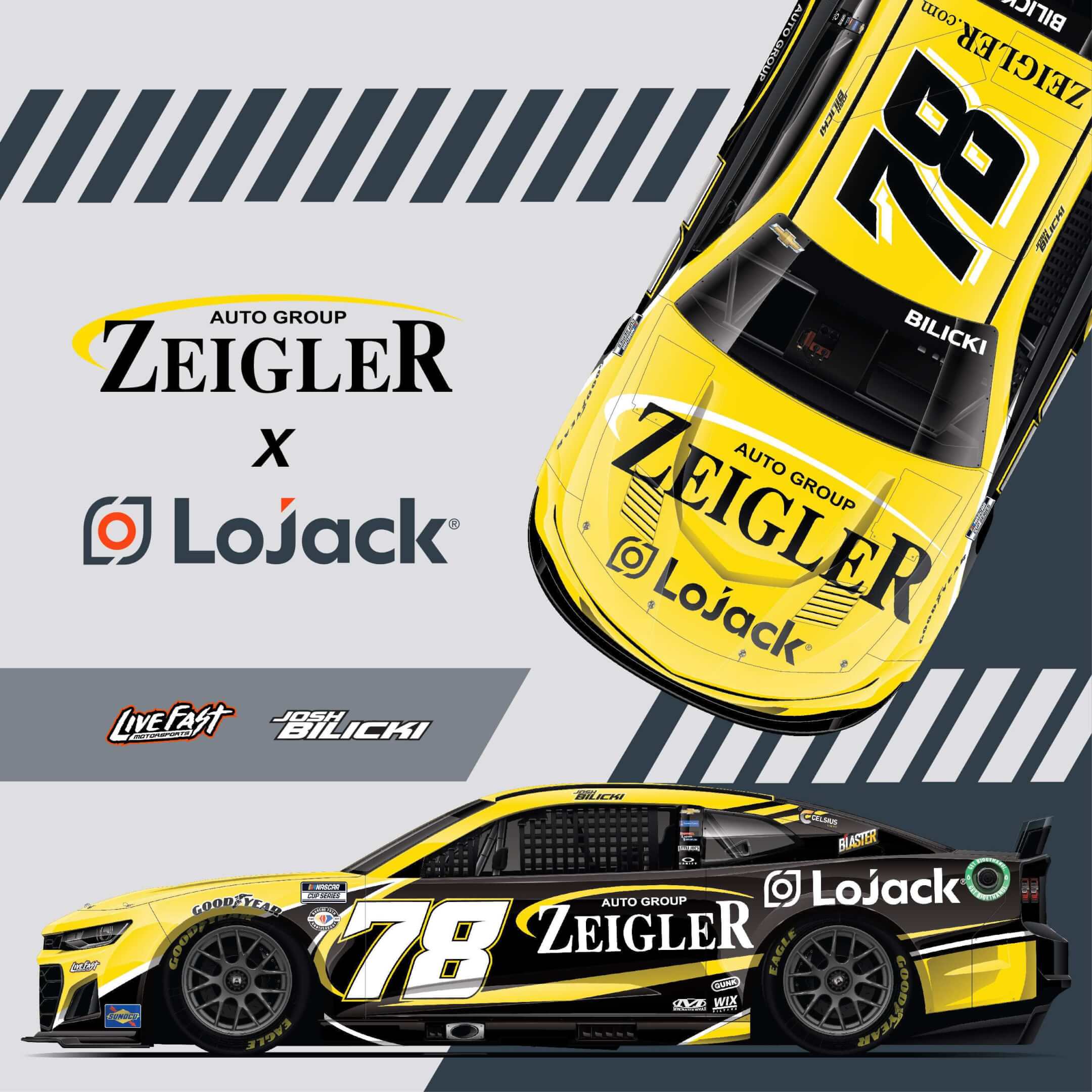 Josh Bilicki Makes His 2023 NASCAR Cup Series Debut with Live Fast Motorsports Catchfence