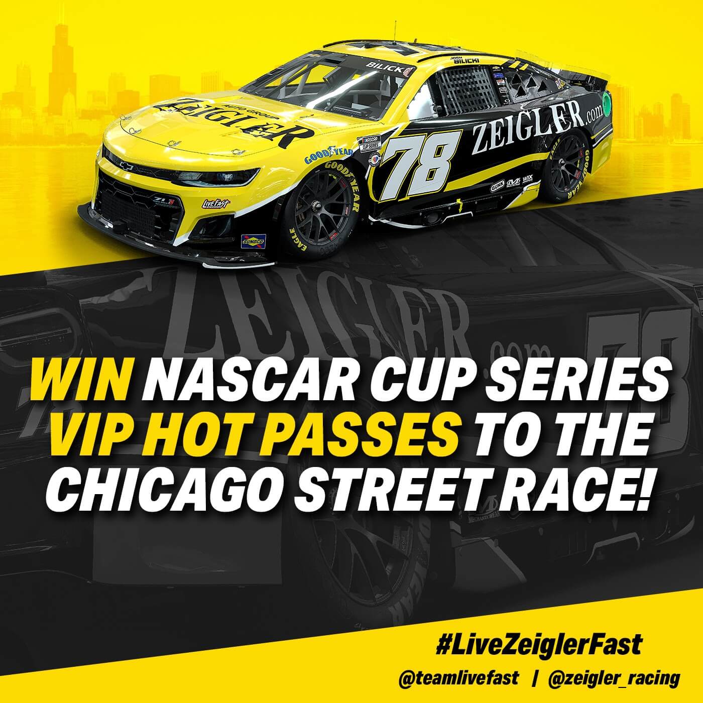 Enter Now to Win VIP Hot Passes to Chicago Street Race with Zeigler Racing/Zeigler Auto Group and Live Fast Motorsports #LiveZeiglerFast Contest Catchfence