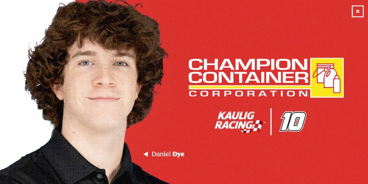 Daniel Dye Joins Kaulig Racing’s Xfinity Series Driver Lineup for Part